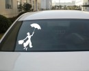 Mary Poppins sticker mural